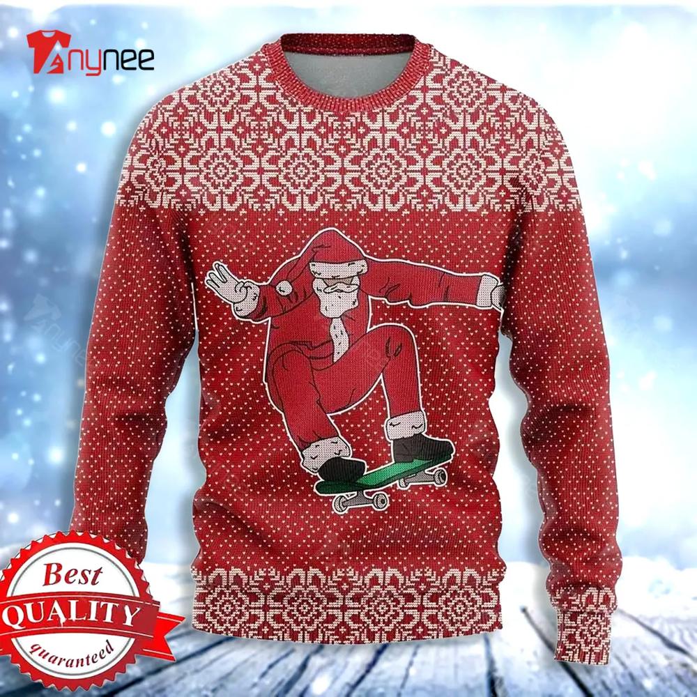 Casespring Santa Claus Ugly Christmas Sweater- Best Christmas Gifts 2023