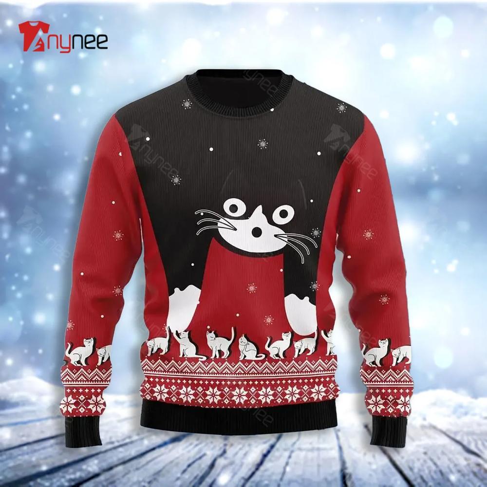 Cat Awesome Ugly Christmas Sweater- Best Christmas Gifts 2023