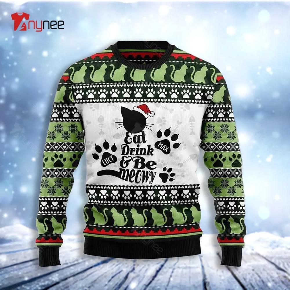 Cat Be Meowy Ugly Christmas Sweater- Best Christmas Gifts 2023