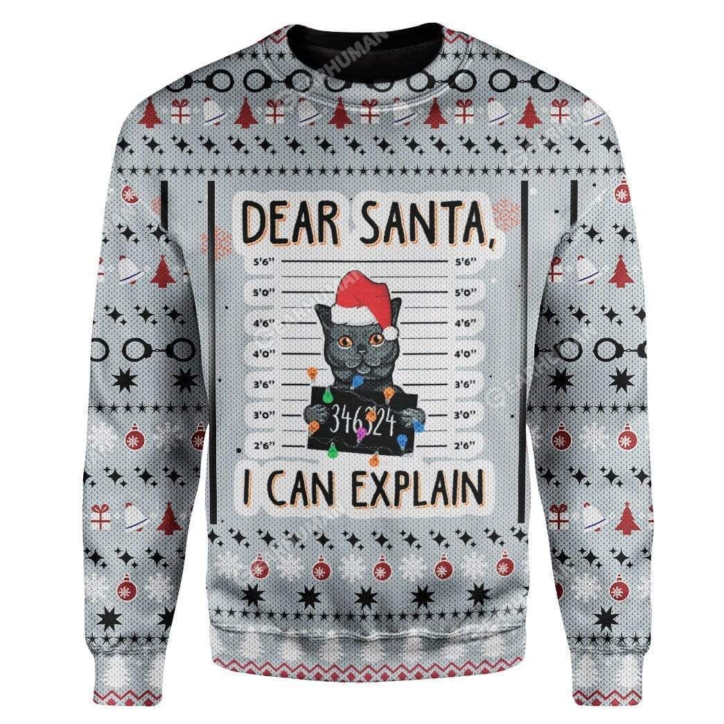 Cat Can Explain Ugly Christmas Sweater | For Men & Women | Adult | US1844- Best Christmas Gifts 2023