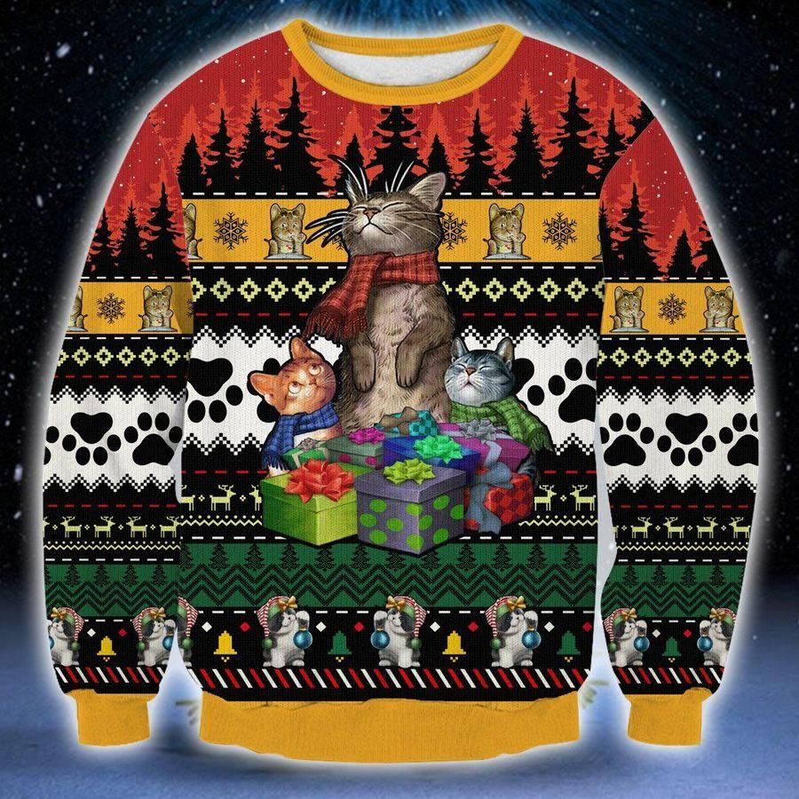 Cat Lovers Ugly Christmas Sweater | For Men & Women | Adult | US1887- Best Christmas Gifts 2023