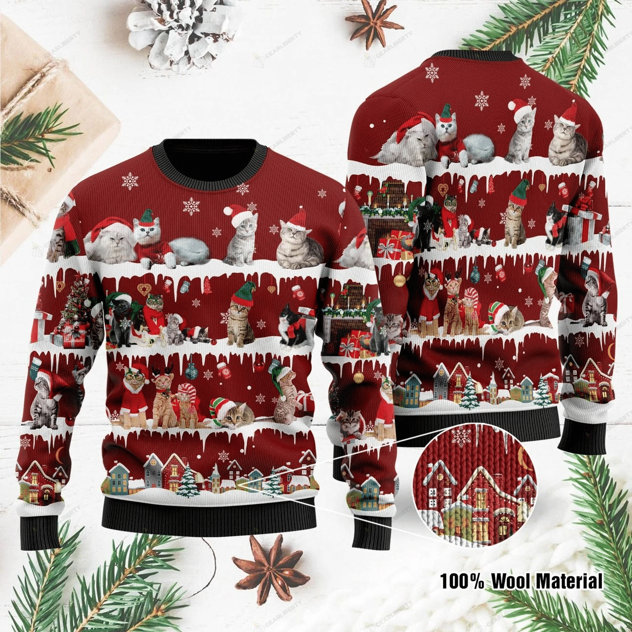 Cat Ugly Christmas Sweater | For Men & Women | Adult | US1078- Best Christmas Gifts 2023