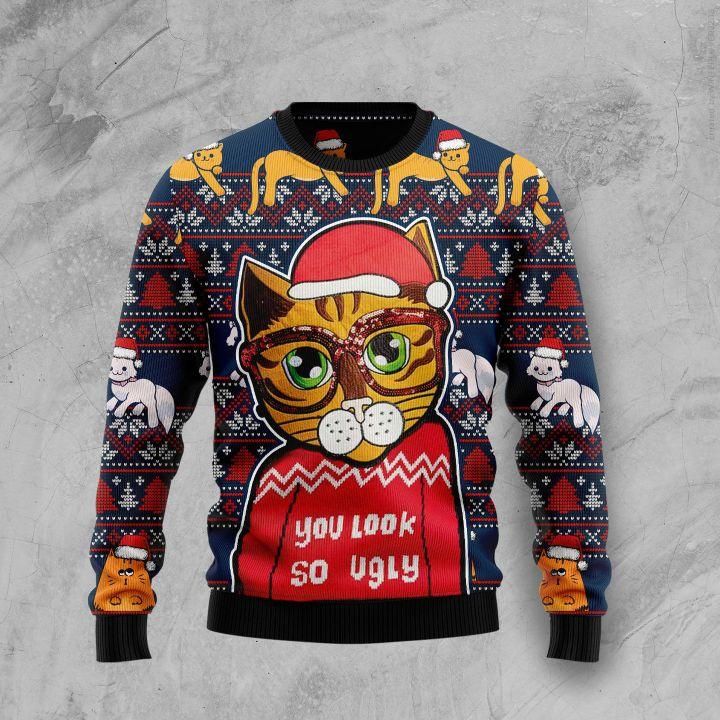 Cat Ugly Christmas Sweater | For Men & Women | Adult | US1605- Best Christmas Gifts 2023