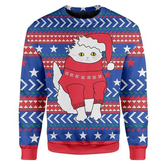 Cat Ugly Christmas Sweater | For Men & Women | Adult | US3796- Best Christmas Gifts 2023