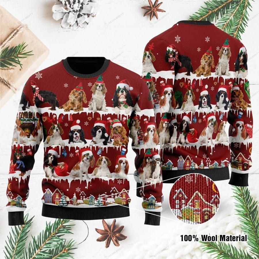 Cavalier King Charles Spaniel Ugly Christmas Sweater | For Men & Women | Adult | US1095- Best Christmas Gifts 2023