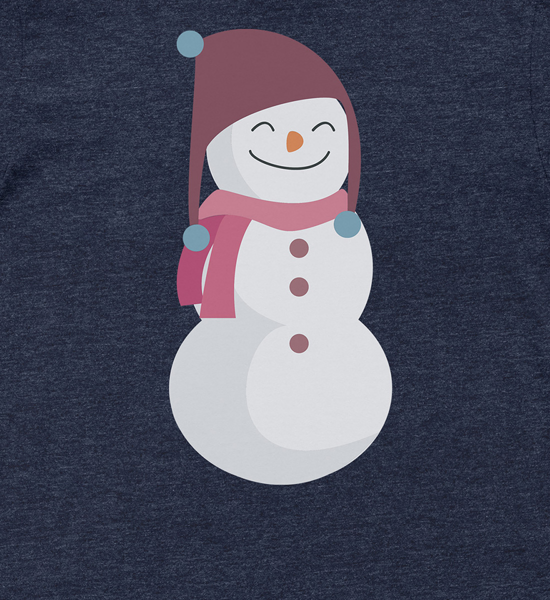 Charming Pink Snowman Shirt – Christmas Delight