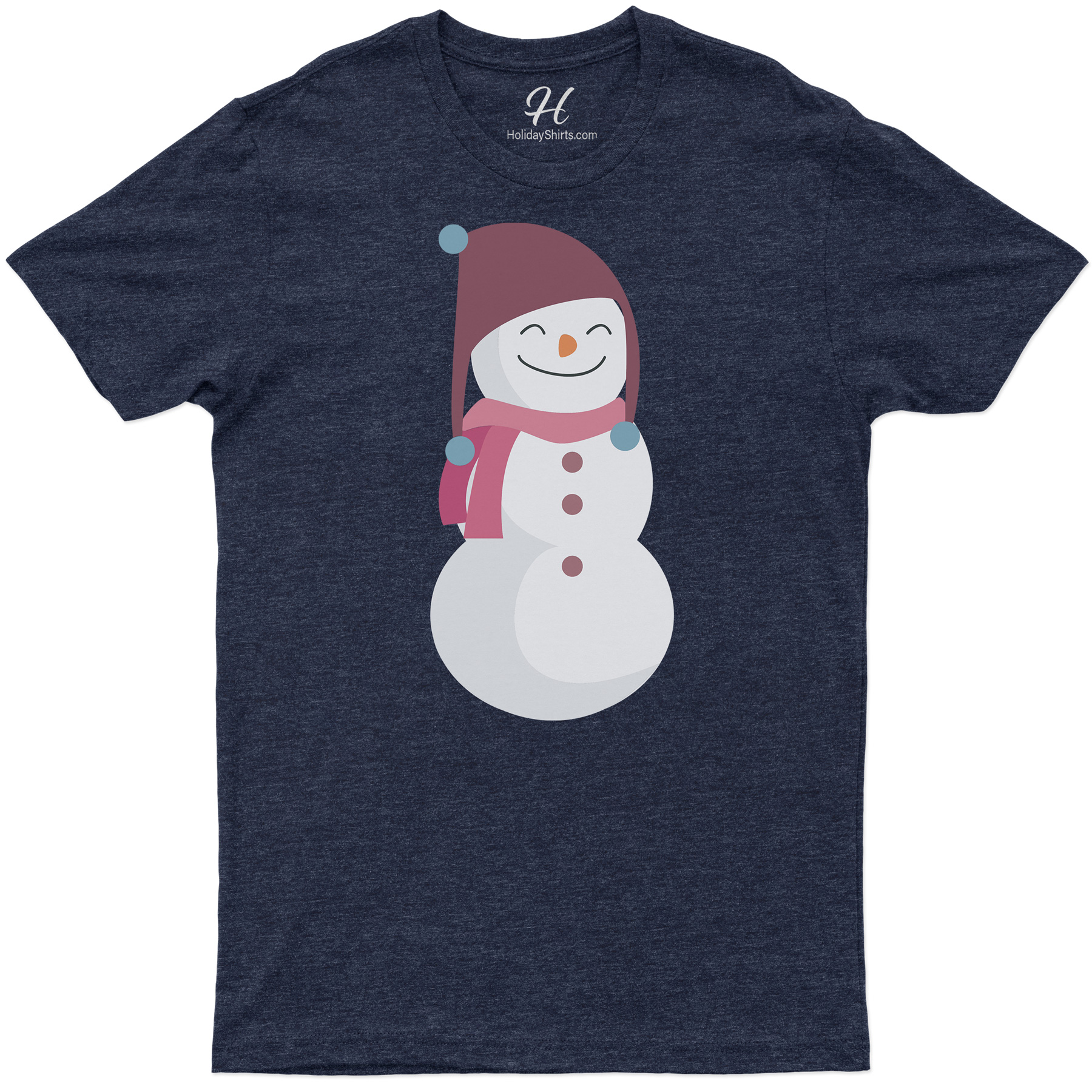 Charming Pink Snowman Shirt – Christmas Delight