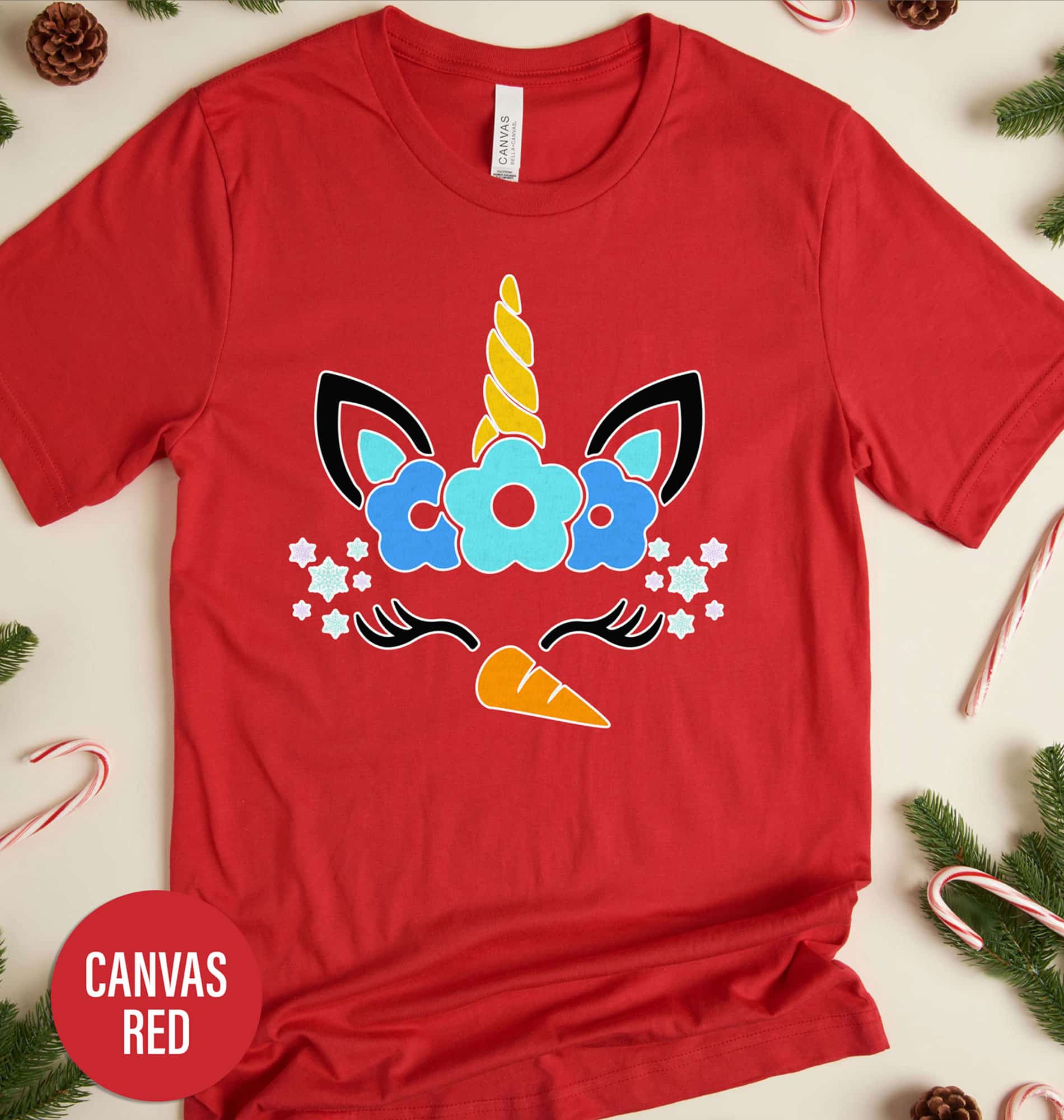 Charming Snow Unicorn Christmas Shirt