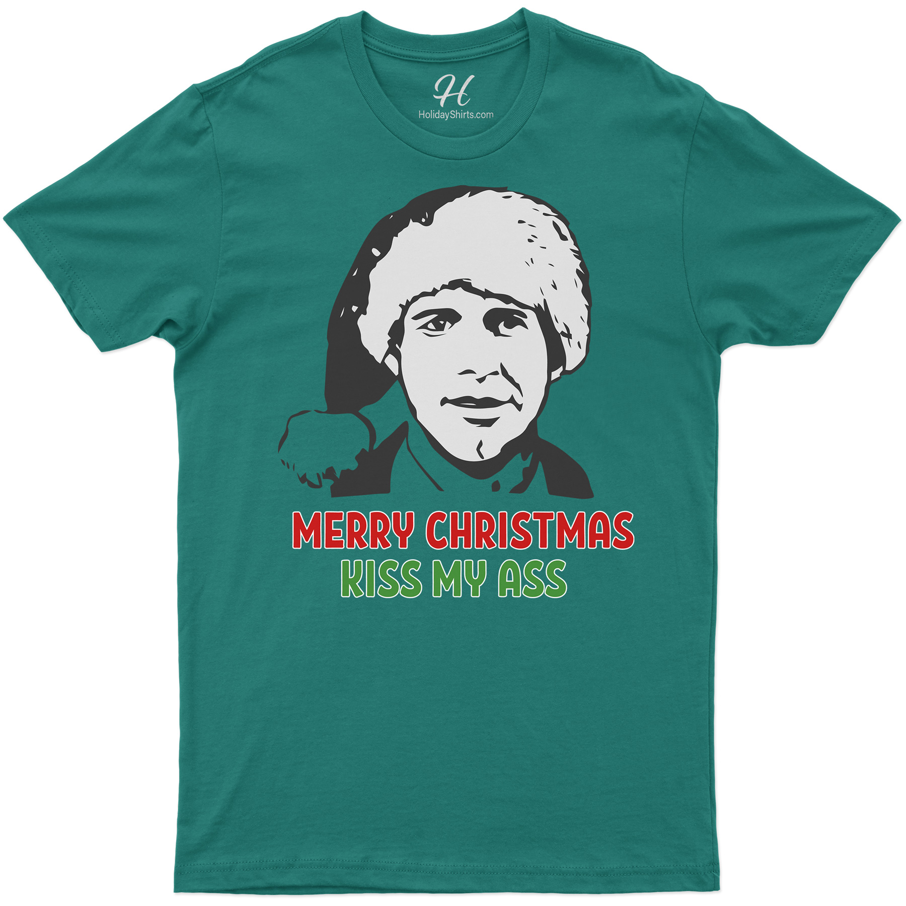 Cheeky Holiday Shirt: ‘Kiss My Ass, Merry Christmas’