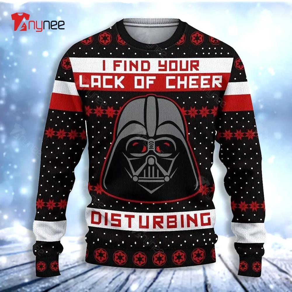 Cheer Darth Vader Ugly Christmas Sweater- Best Christmas Gifts 2023