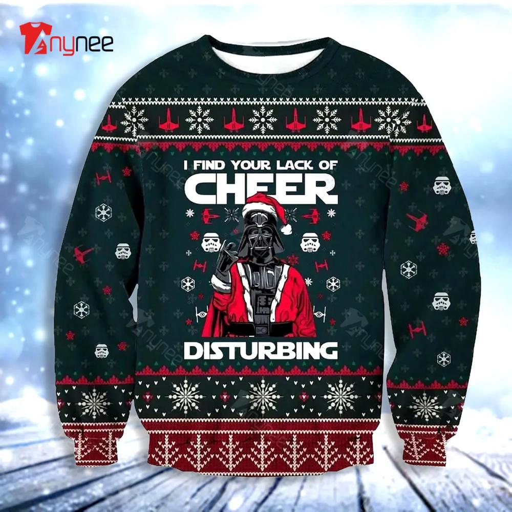 Cheer Disturbing Christmas Ugly Christmas Sweater- Best Christmas Gifts 2023