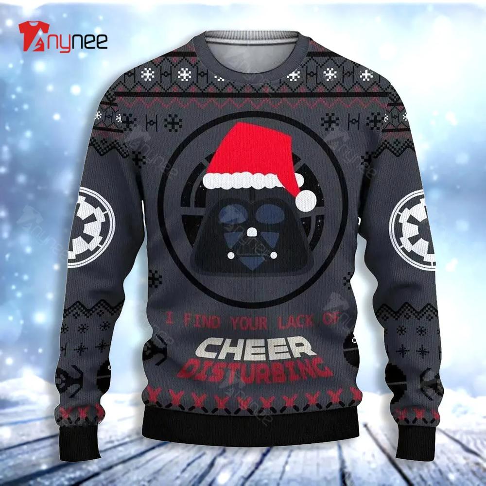 Cheer Lego Darth Vader Ugly Christmas Sweater- Best Christmas Gifts 2023