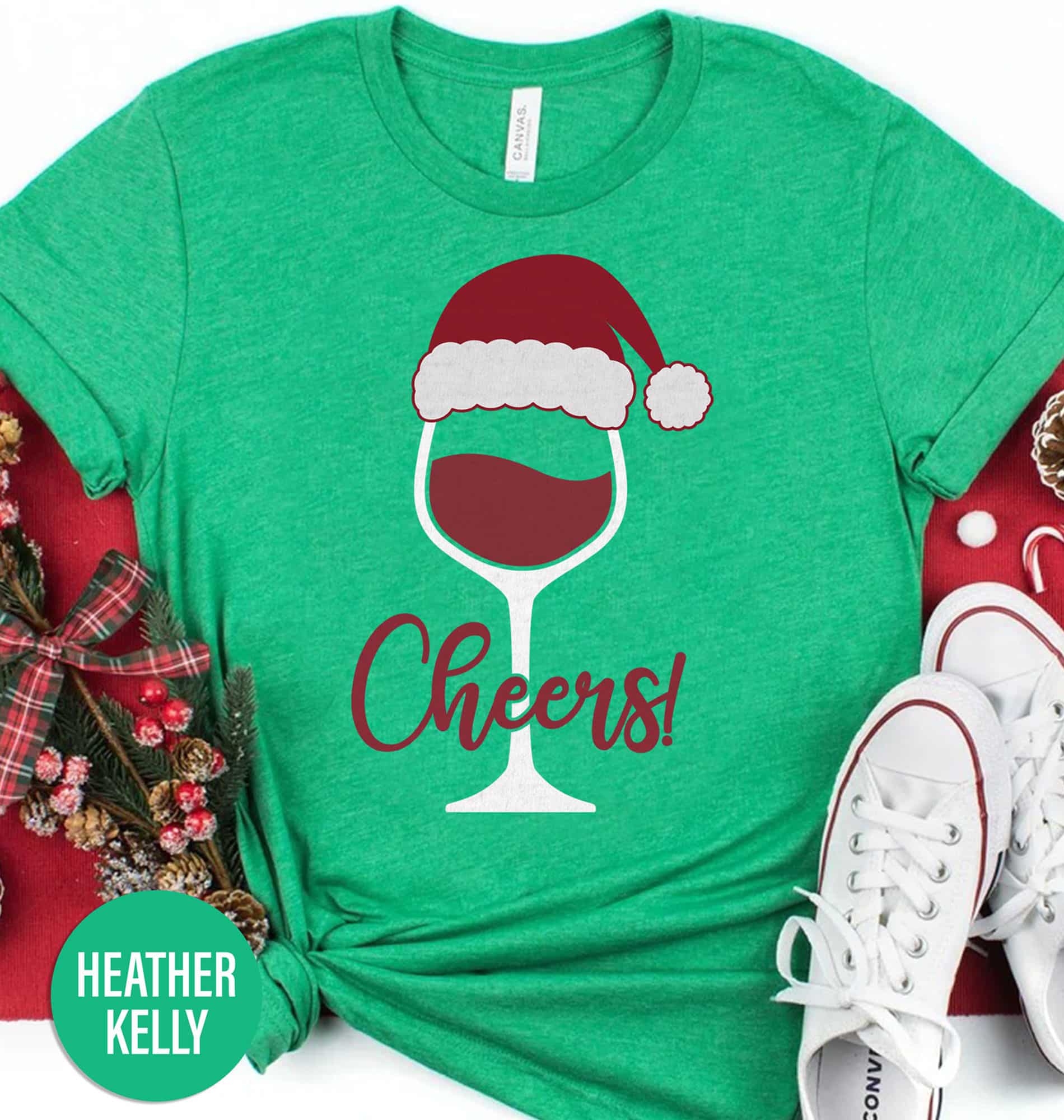 Cheers Wine Christmas Shirt