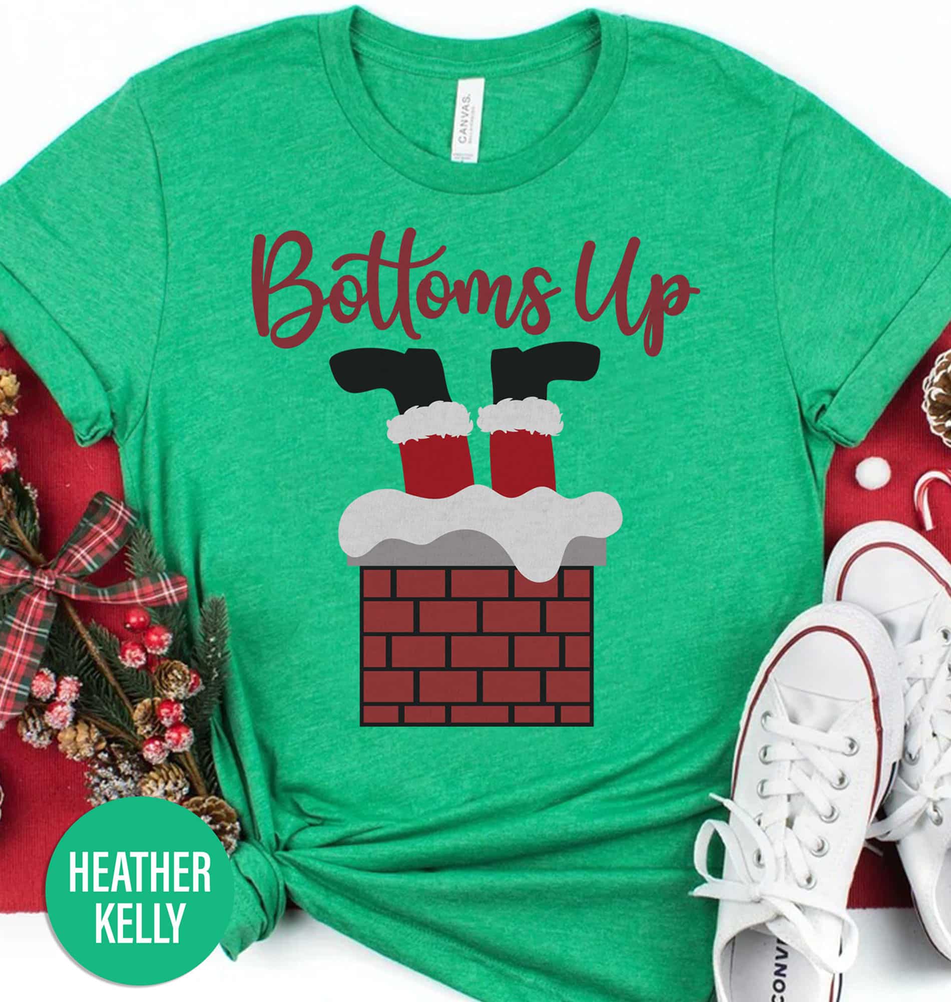 Cheery Bottoms Up Xmas Shirt