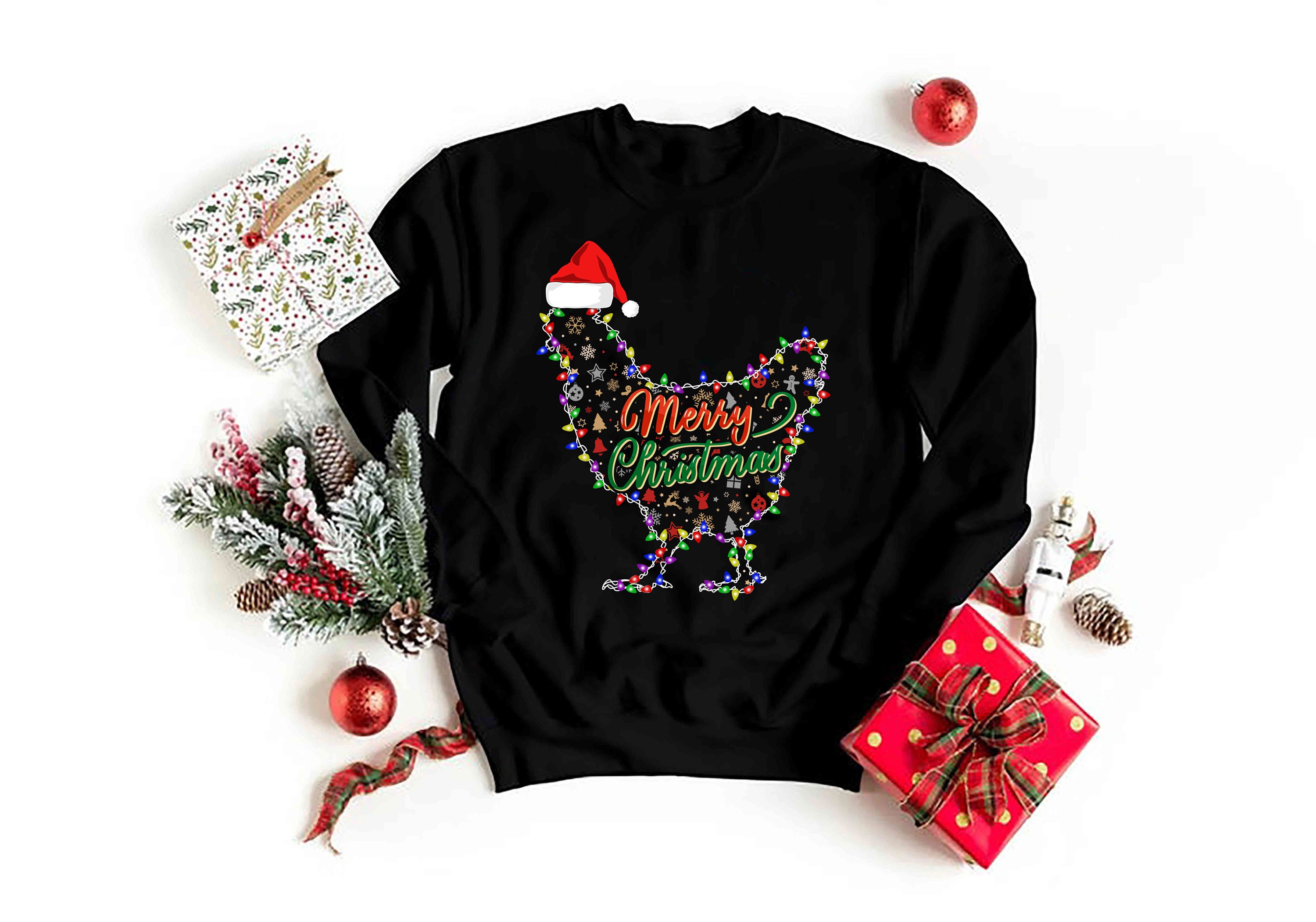 Chicken Christmas Sweatshirt