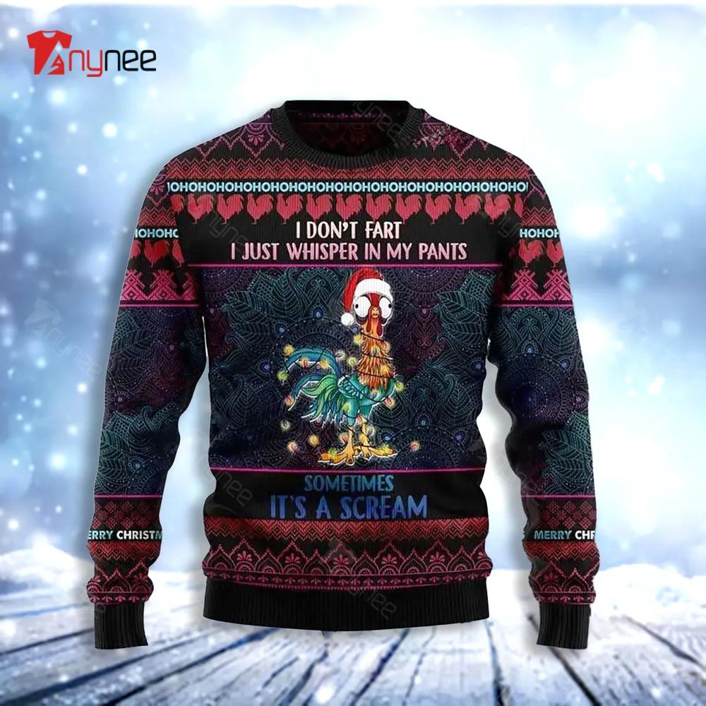 Chicken Funny Ugly Christmas Sweater- Best Christmas Gifts 2023