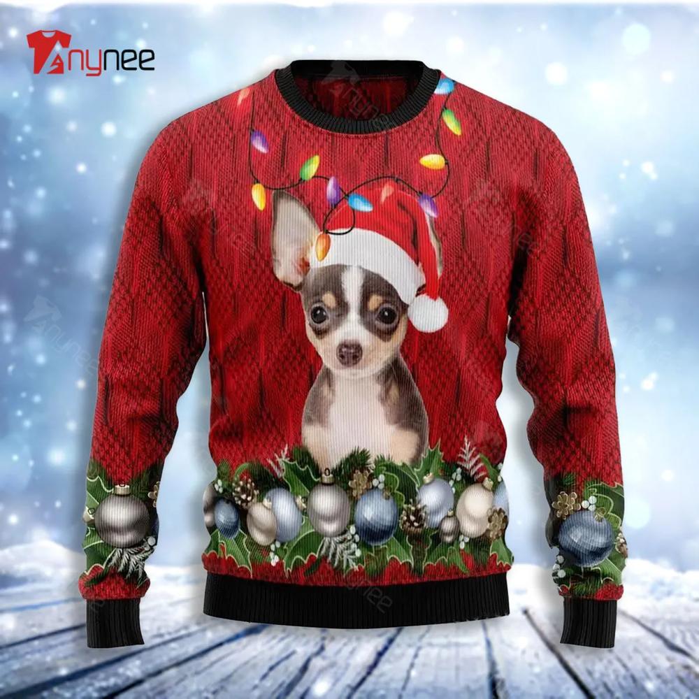 Chihuahua Christmas Beauty Ugly Christmas Sweater- Best Christmas Gifts 2023