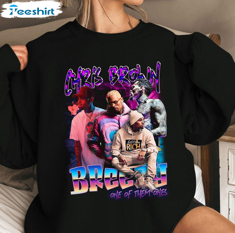 Chris Brown Breezy Shirt, Christmas Crewneck Short Sleeve