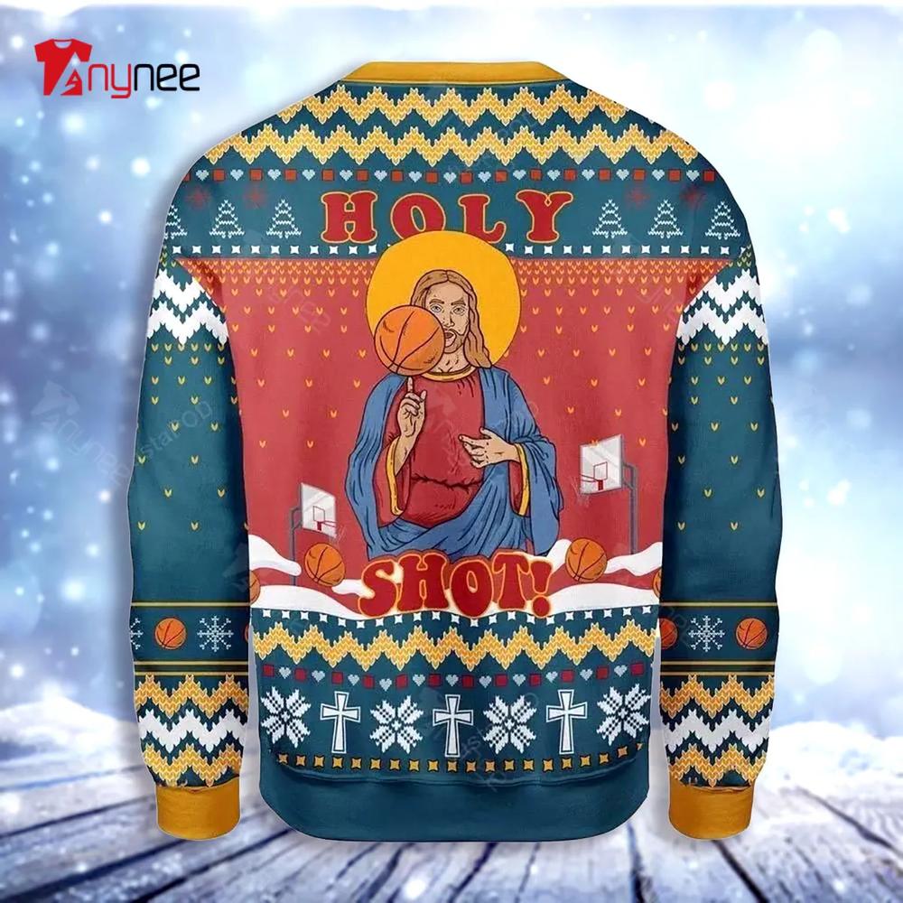 Christ Jesus Holy Shot Ugly Christmas Sweater- Best Christmas Gifts 2023