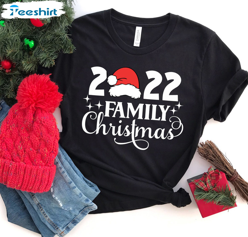 Christmas 2022 Shirt – Matching Christmas Santa Short Sleeve Tank Top