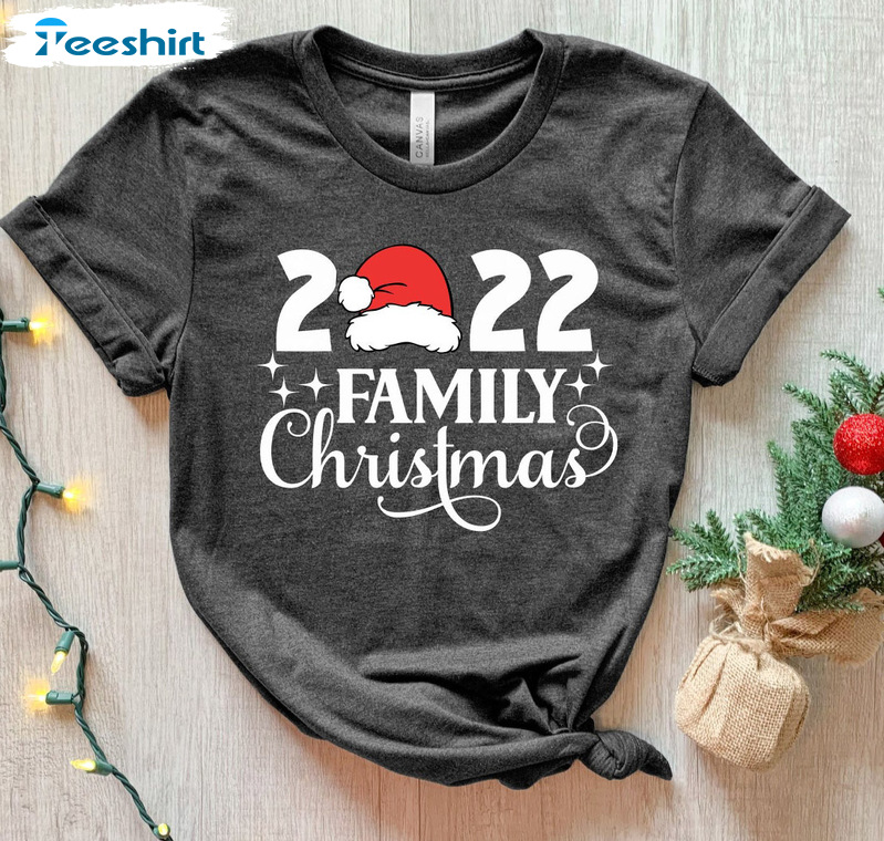 Christmas 2022 Shirt – Matching Christmas Santa Short Sleeve Tank Top