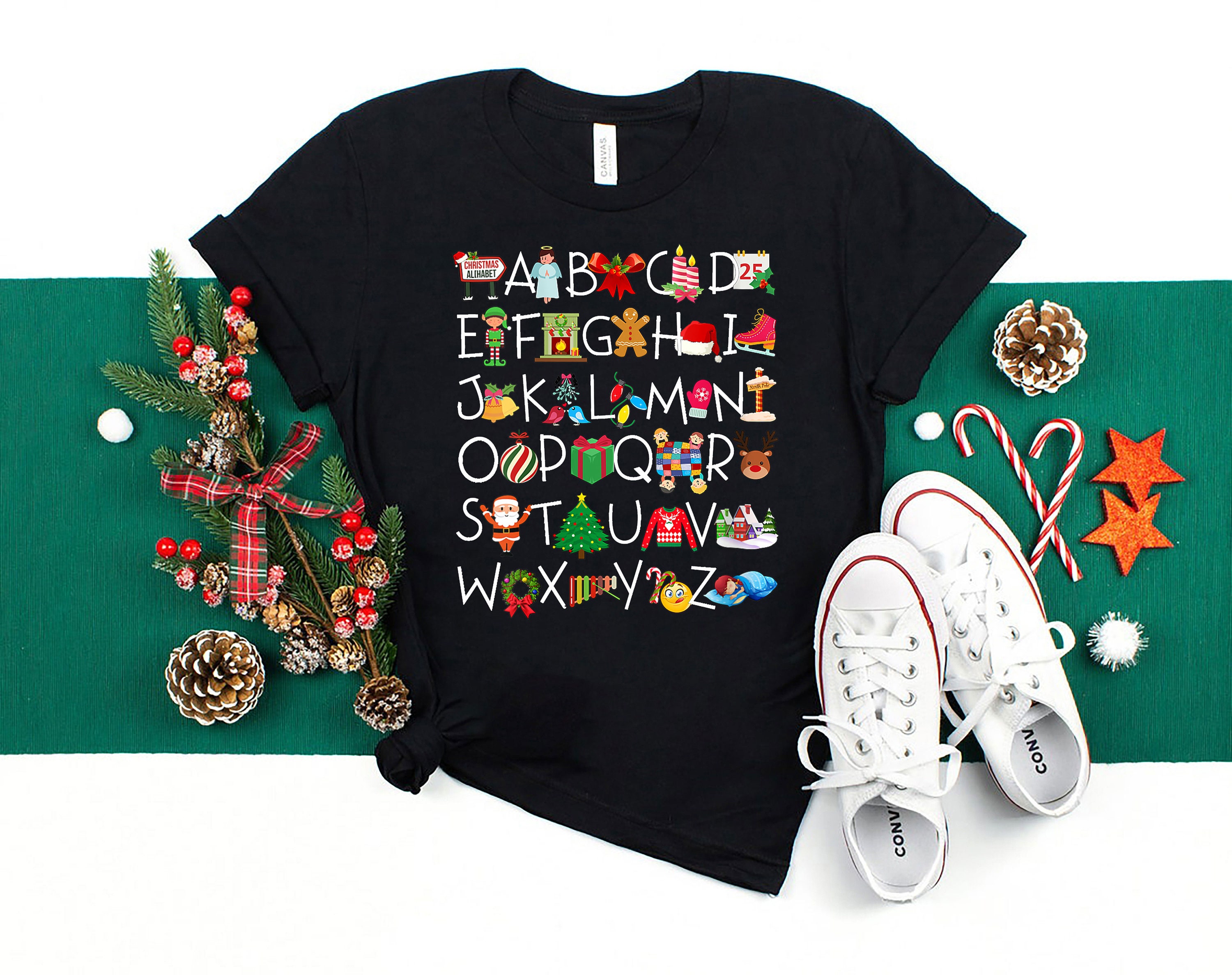 Christmas Alphabet Teacher T-Shirt