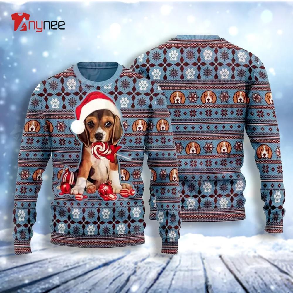 Christmas Beagle Dog Ugly Christmas Sweater- Best Christmas Gifts 2023