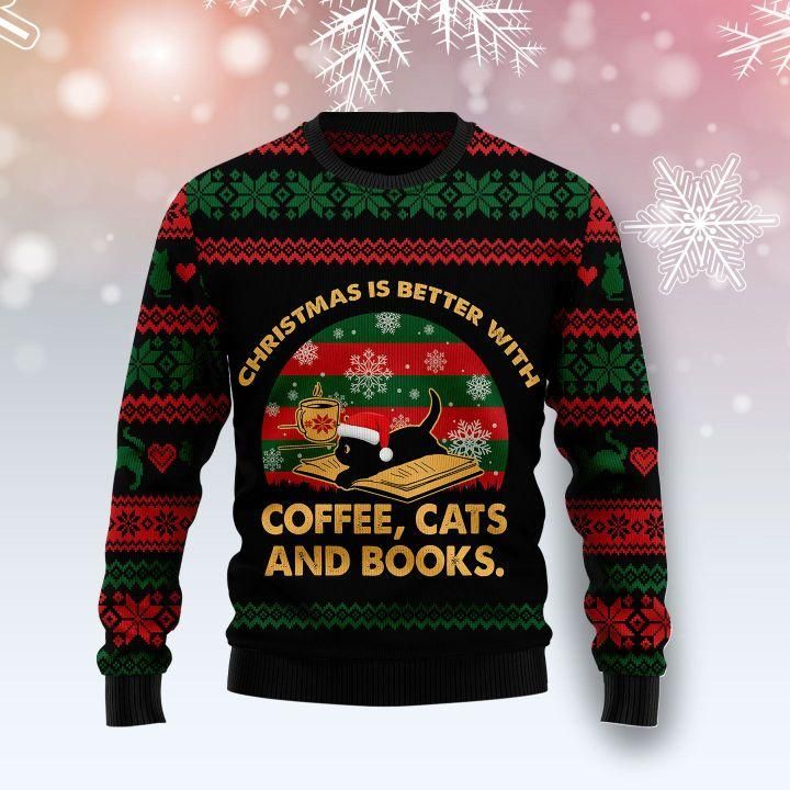 Christmas Better With Cat Ugly Christmas Sweater | For Men & Women | Adult | US1459- Best Christmas Gifts 2023