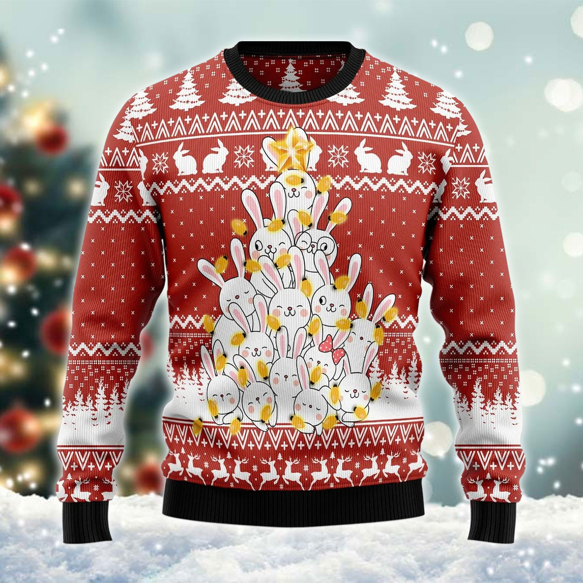 Christmas Bunny Tree Ugly Sweater – Best Christmas Gifts 2023