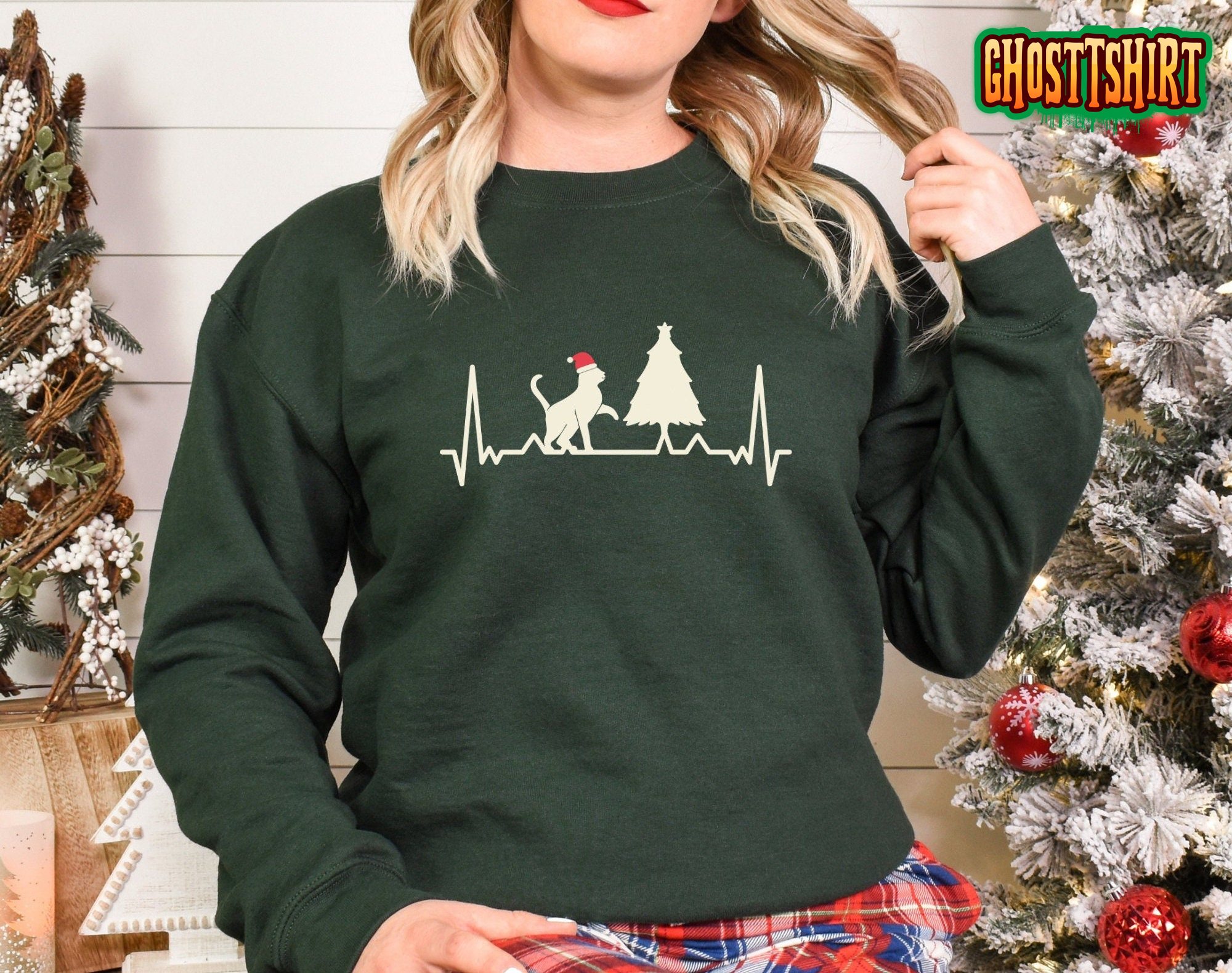 Christmas Cat Sweatshirt