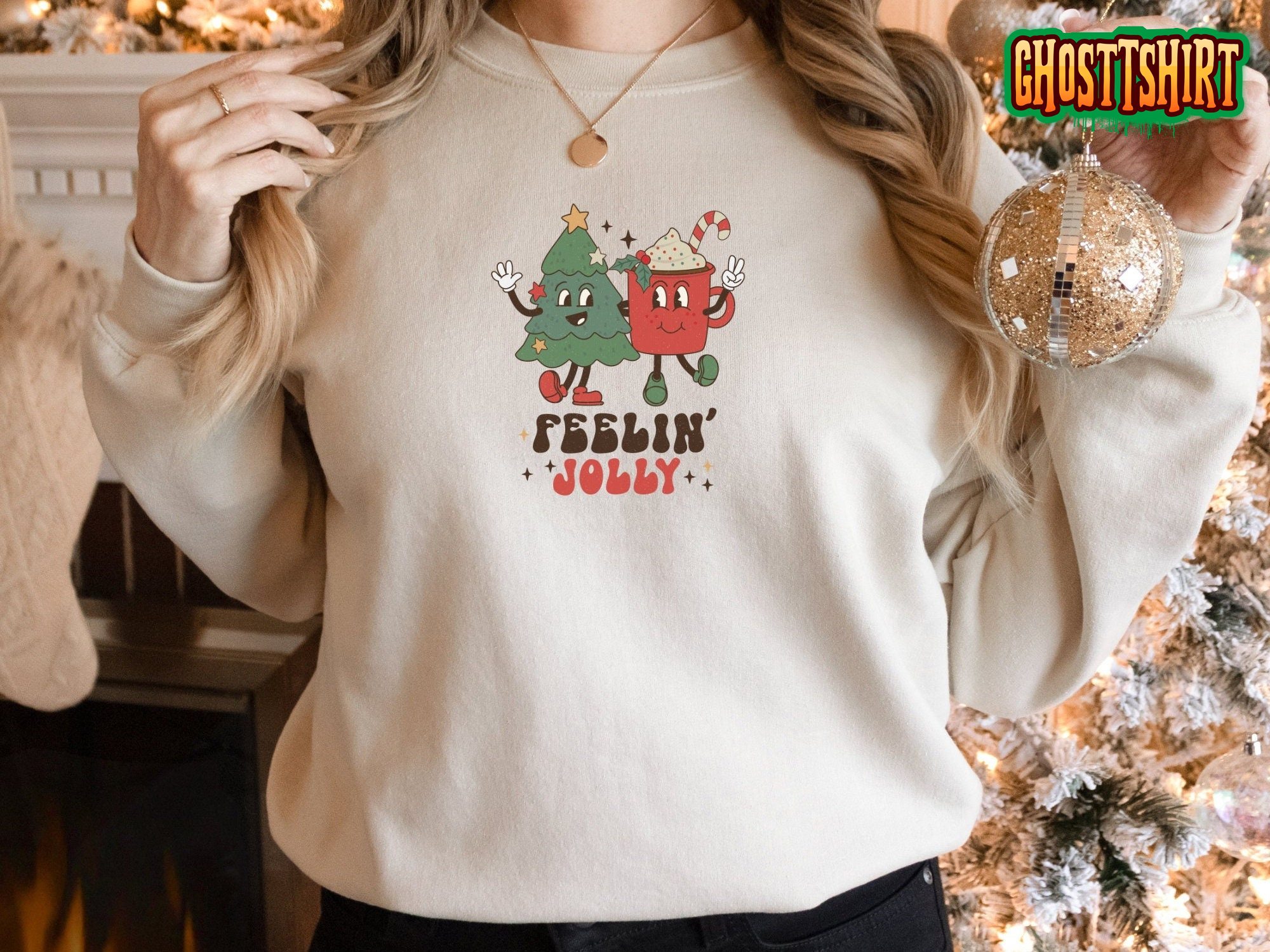 Christmas Coffee Feelin Jolly Sweatshirt