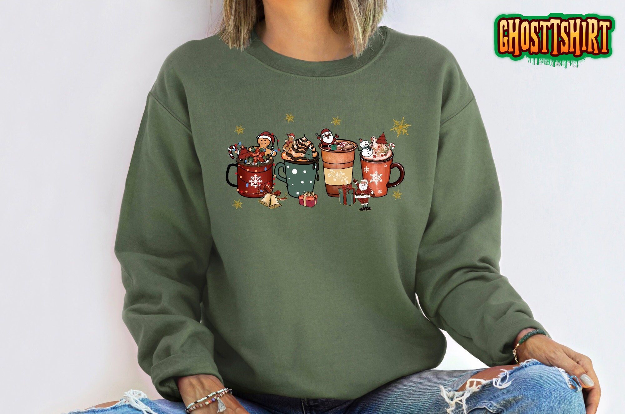 Christmas Coffee Gift Sweatshirt Christmas Coffee Gift Sweatshirt