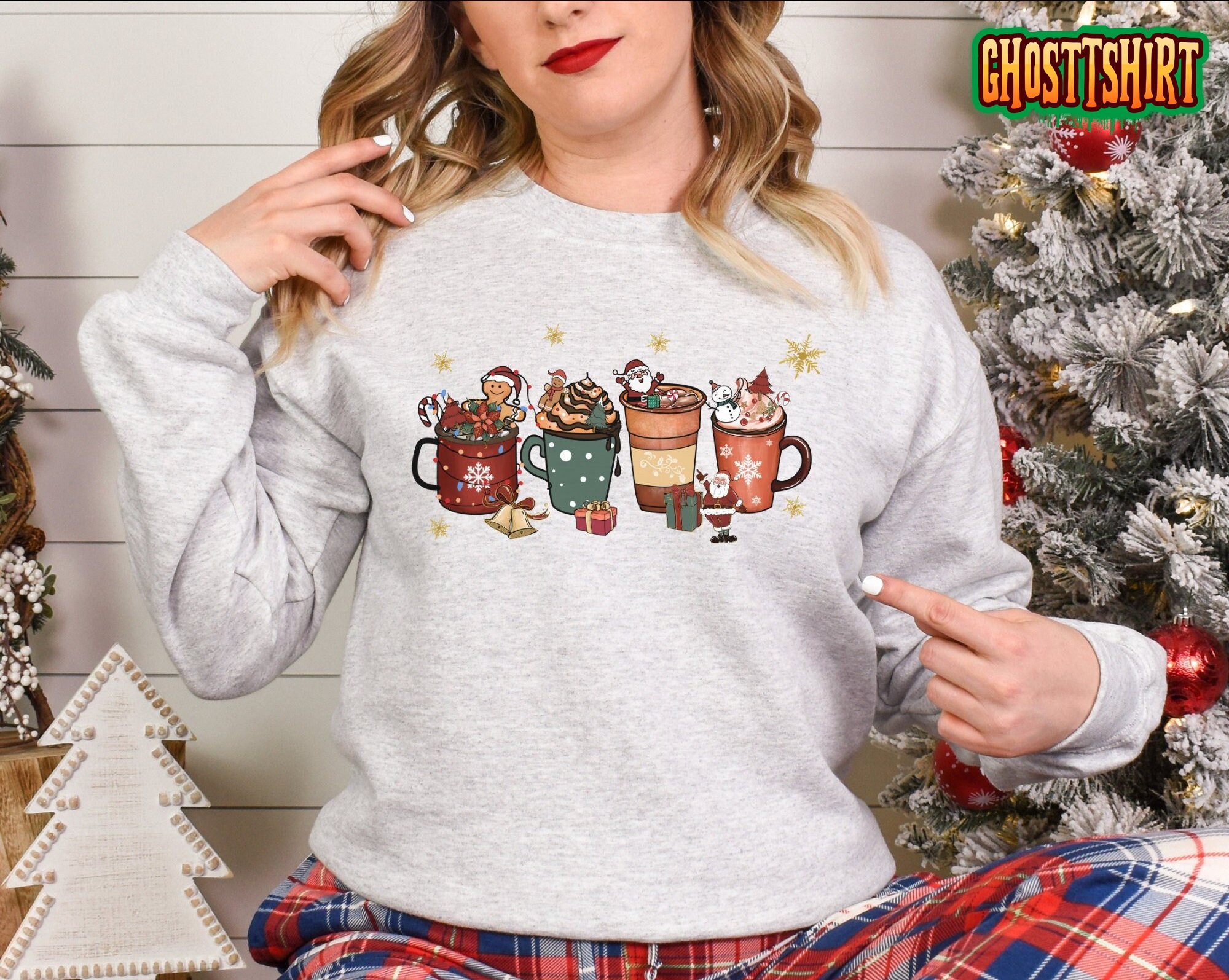 Christmas Coffee Gift Sweatshirt Christmas Coffee Gift Sweatshirt