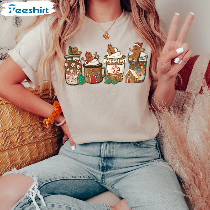 Christmas Coffee Shirt – Coffee Lover Vintage Sweatshirt Crewneck