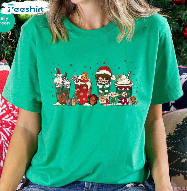 Christmas Coffee Shirt, Vintage Crewneck Unisex Hoodie