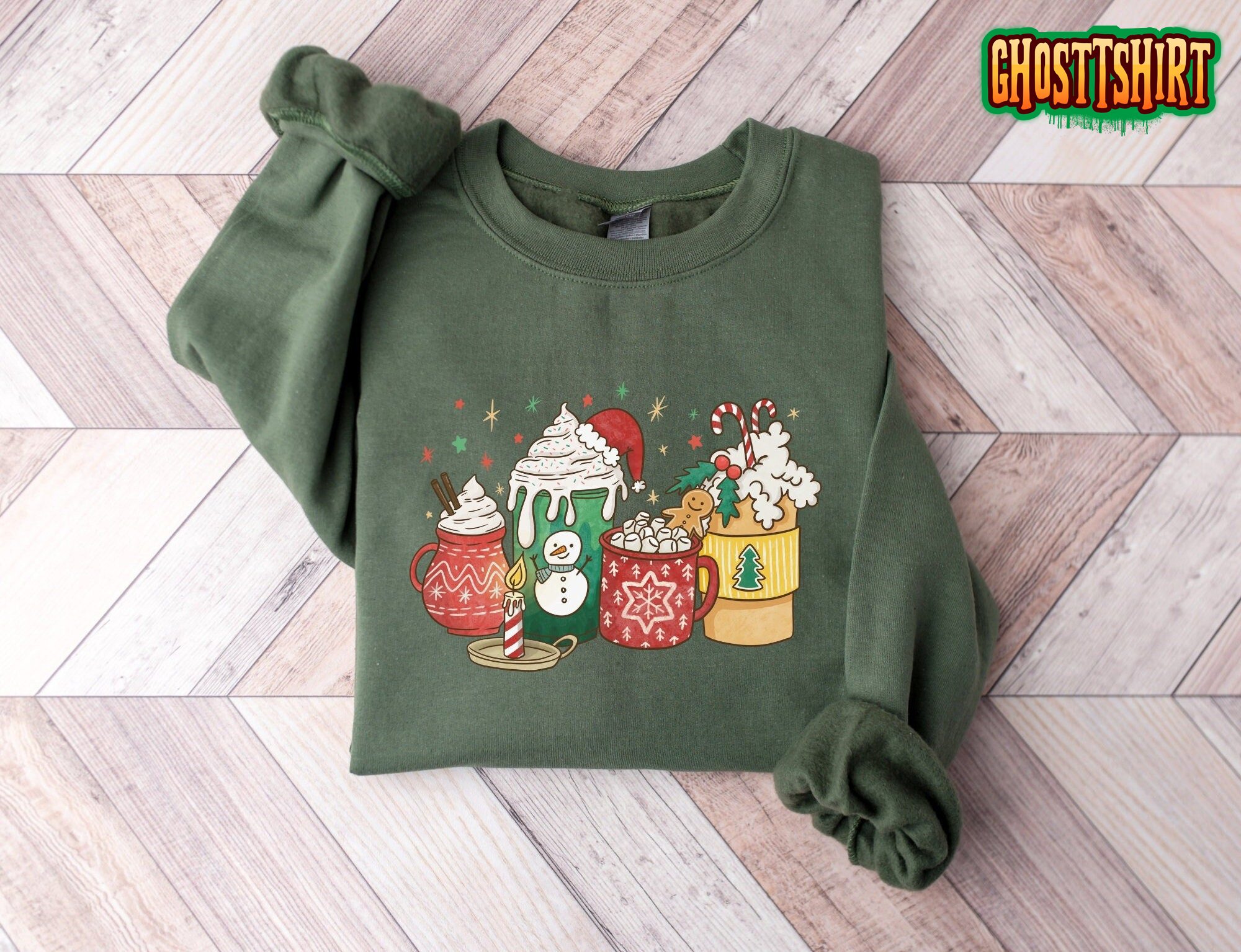 Christmas Coffee Sweatshirt For Family