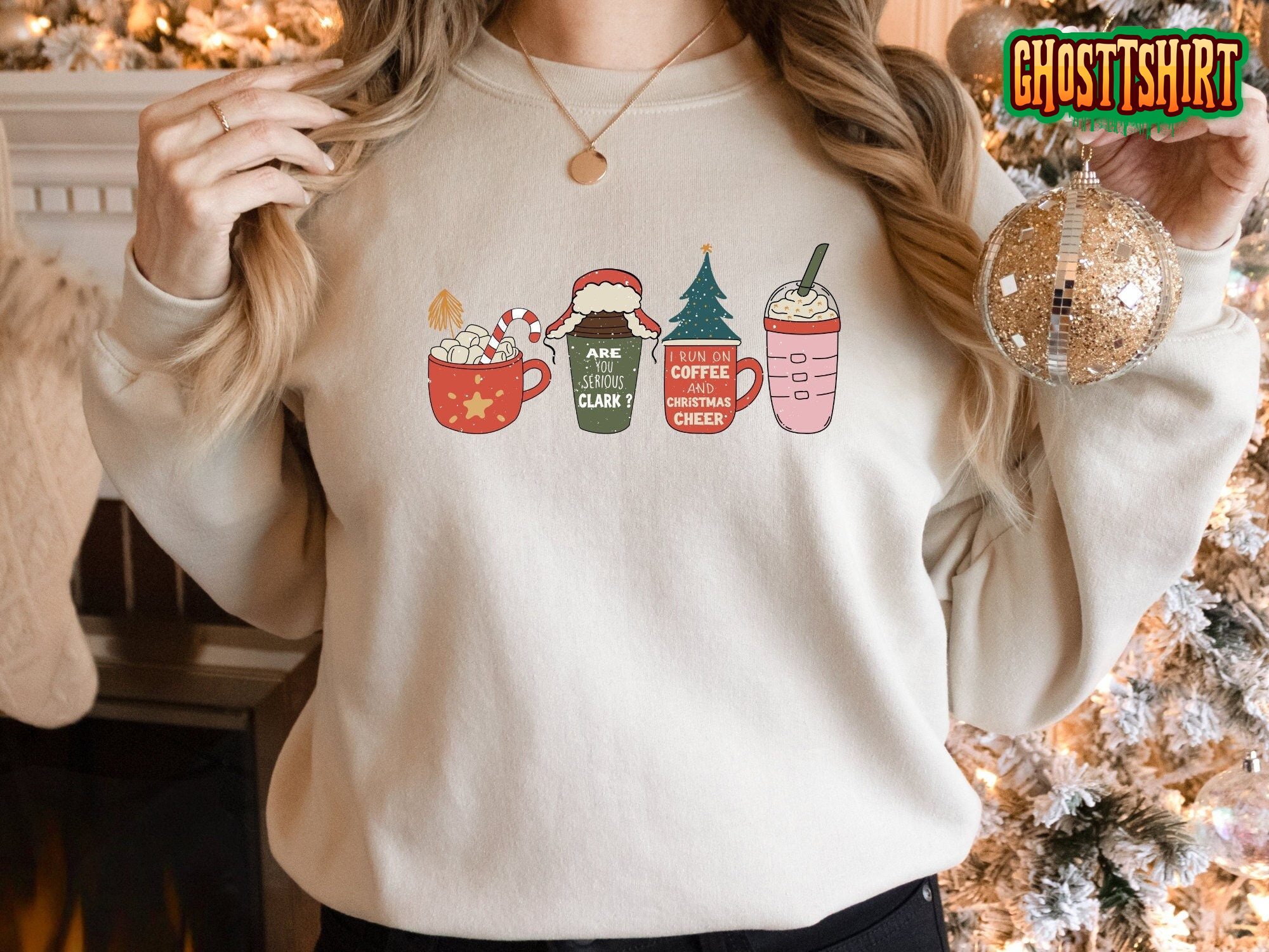 Christmas Coffee Sweatshirt for Women