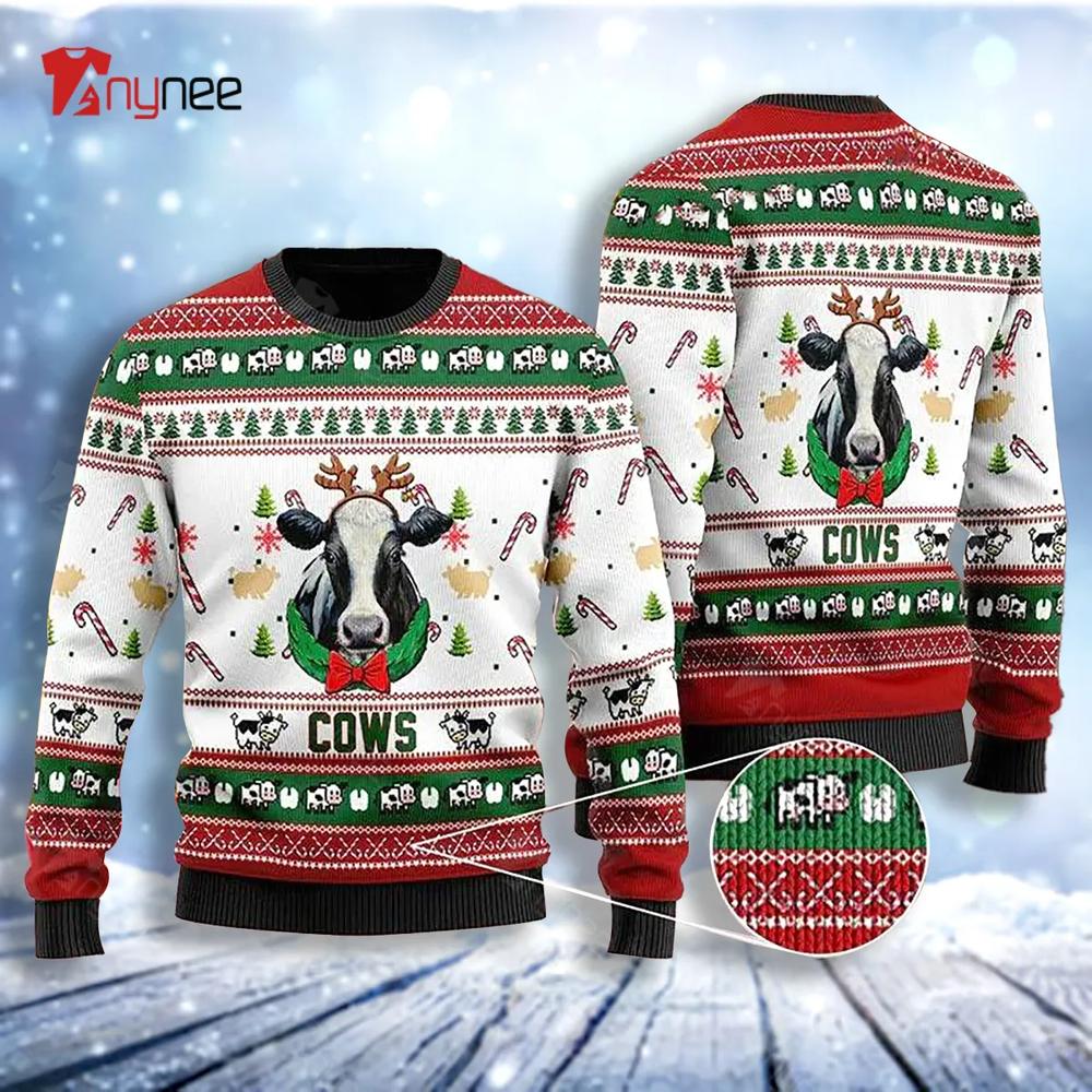 Christmas Cows In Ugly Christmas Sweater- Best Christmas Gifts 2023