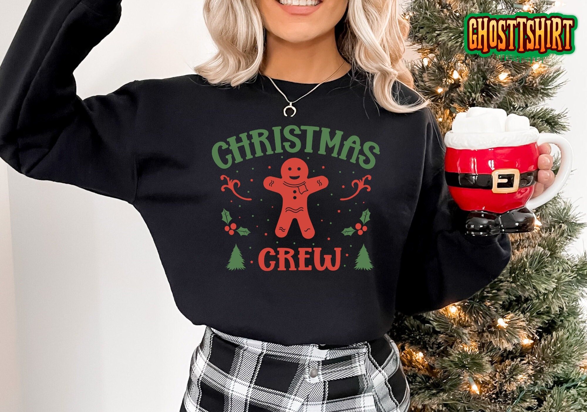 Christmas Crew Merry Xmas Funny Sweatshirt