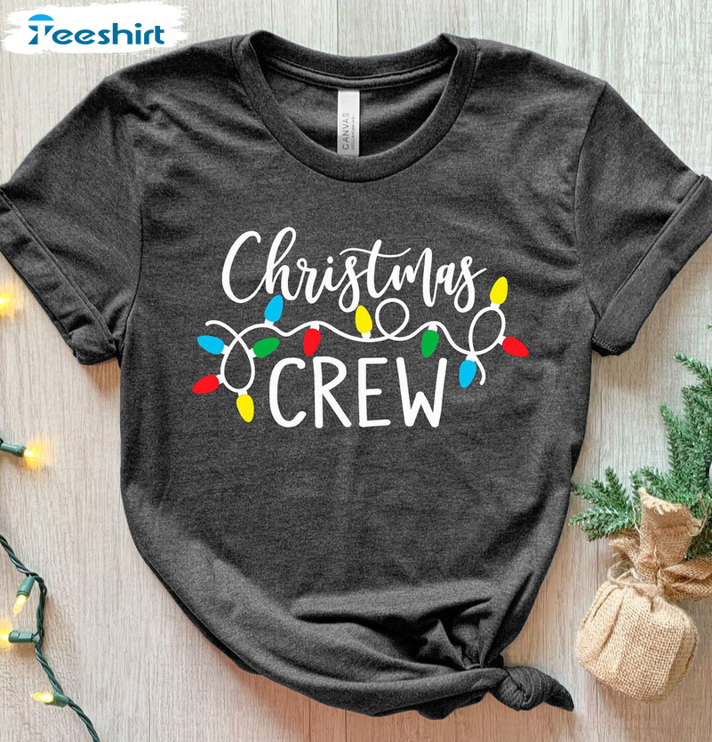 Christmas Crew Shirt – Christmas Light Vintage Sweatshirt Long Sleeve