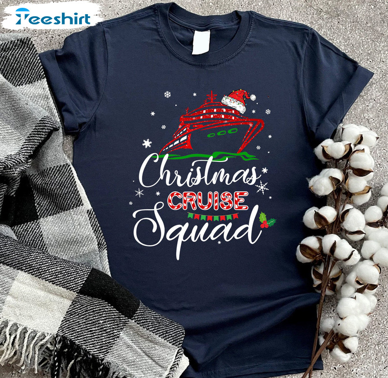 Christmas Cruise Squad Shirt, Matching Christmas Crewneck Unisex Hoodie