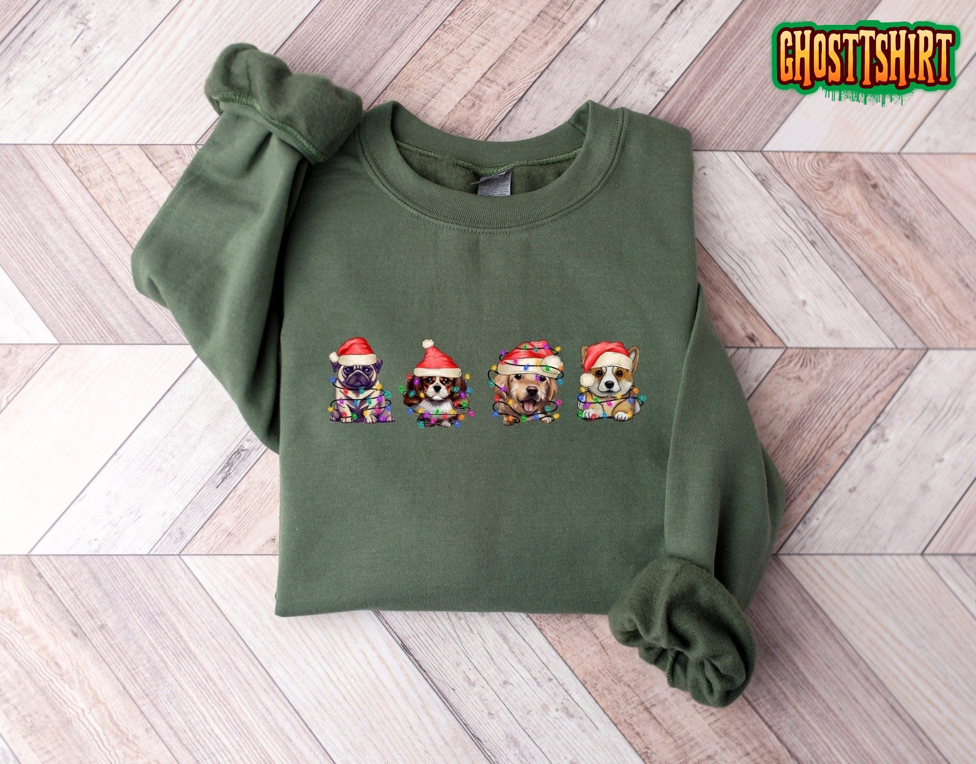 Christmas Dogs Funny Sweatshirt