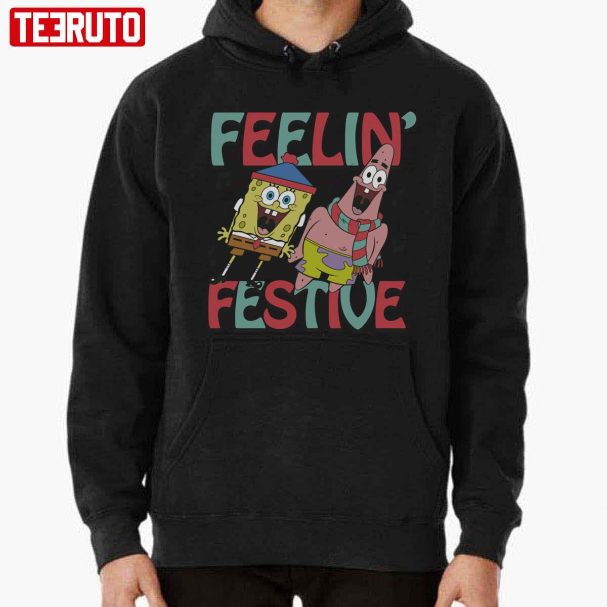 Christmas Feelin’ Festive Halloween Spongebob Unisex T-Shirt