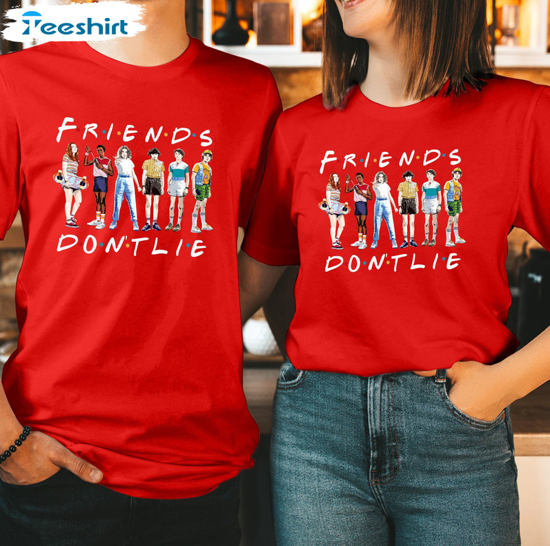 Christmas Friends Don’t Lie Shirt, Running Up Eleven Hoodie Tee Tops