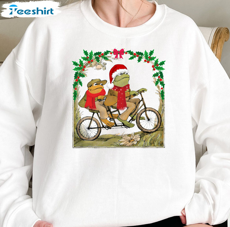 Christmas Frog And Toad Shirt, Christmas Long Sleeve Unisex Hoodie