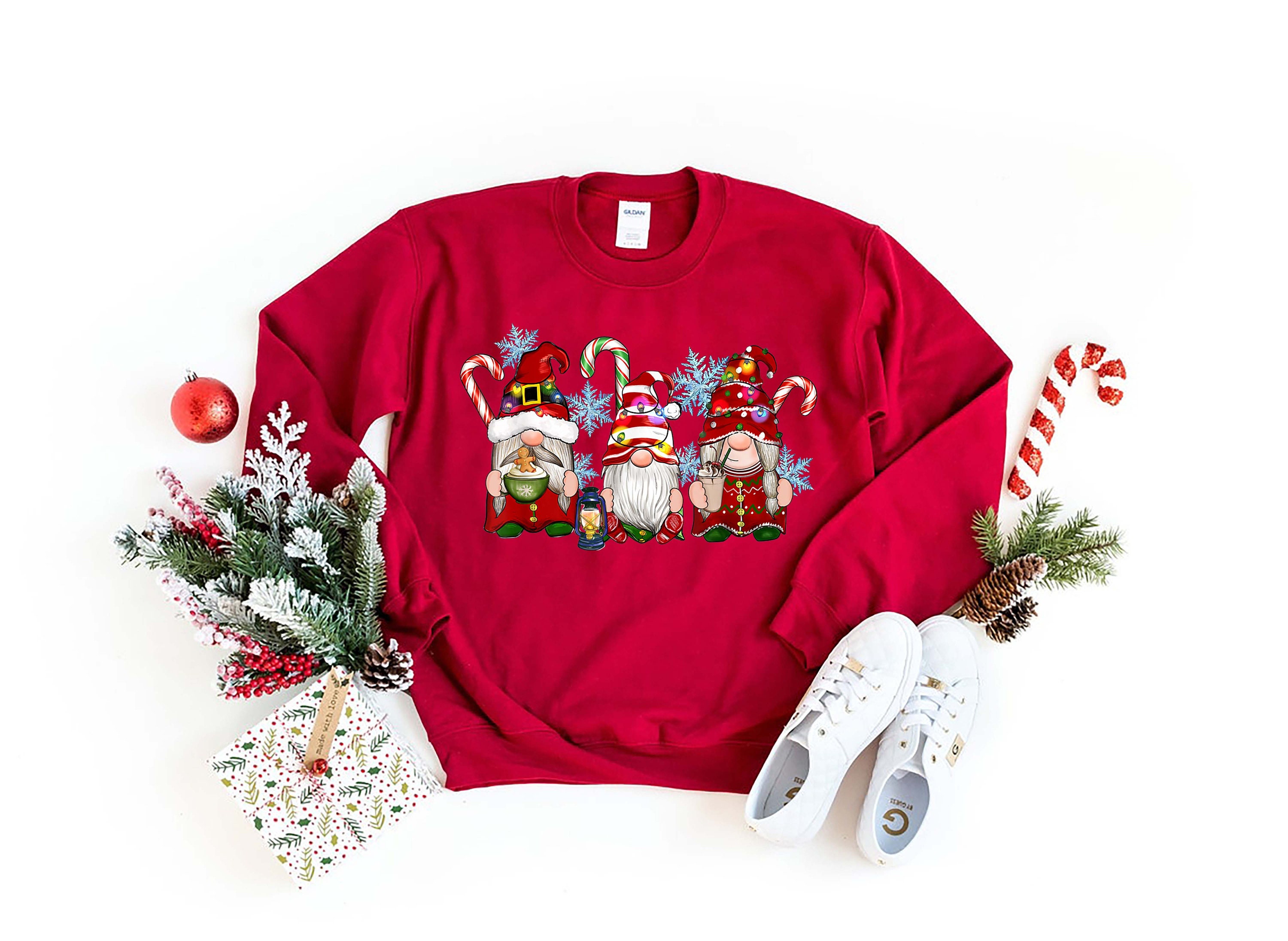 Christmas Gnomes Rainbow Merry Christmas T-Shirt