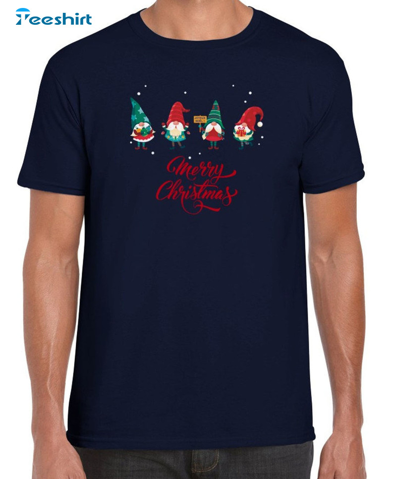 Christmas Gnomies Shirt, Flush With The Gnomies Unisex T-shirt Crewneck