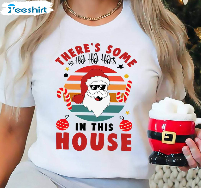 Christmas House Party Shirt, Funny Santa Claus Sweater Crewneck