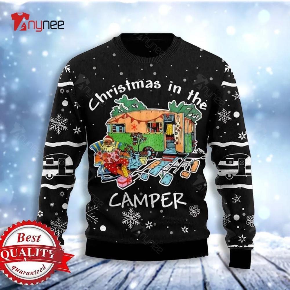 Christmas In The Camper Christmas Ugly Christmas Sweater- Best Christmas Gifts 2023