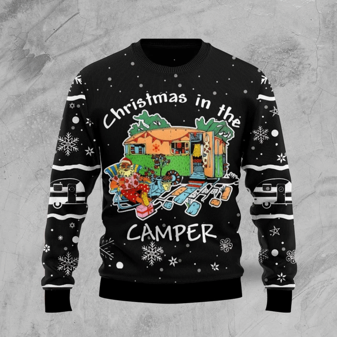 Christmas In The Camper Ugly Christmas Sweater | Unisex | Full Size | Adult | Colorful | US3835- Best Christmas Gifts 2023